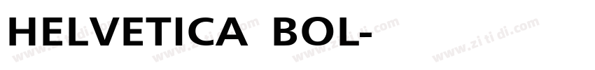HELVETICA BOL字体转换